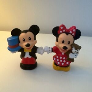 Vintage little people mickey and Minnie .